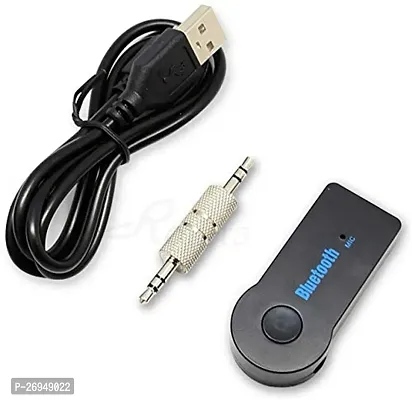 Durable Wireless Receiver 3.5mm Car Bluetooth AUX Audio Receiver Adapter, Black
