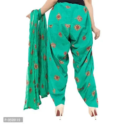 Women's Regular Printed Patiala with Dupatta (BCPPWD11_Pattern 11_Free Size)-thumb4