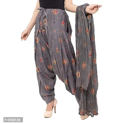 Women's Regular Printed Patiala with Dupatta (BCPPWD10_Pattern 10_Free Size)-thumb2