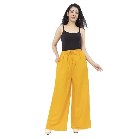Bharti Creations Women's Free Size Plain Pant Palazzo