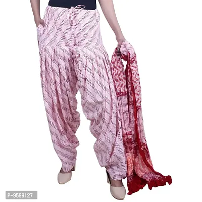 Women's Patialas Regular Casual Pants (PAT0423_Red_Free Size)-thumb2