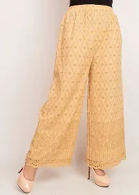 BHARTI CREATIONS Women's Palazzo Western Casual Pants (BCPalazzo Beige XL)-thumb2