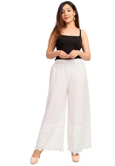 BHARTI CREATIONS Women's Palazzo Western Casual Pants