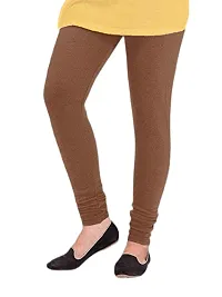 Milkyway Trends Pack of 3 Winter Wear Woolen/Thermal Leggings for Women  Girls ( Color:: Black, Beige  Brown )-thumb3