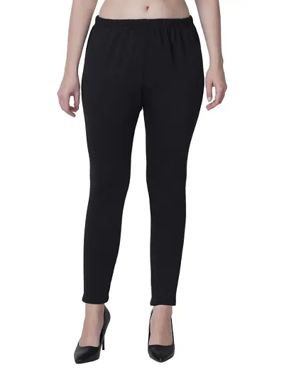 Classic Wool Solid Leggings for Women