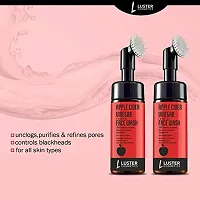 Luster Cosmetics Apple Cider Vinegar Foaming Face Wash (Pack of 2-100ml each)-thumb1