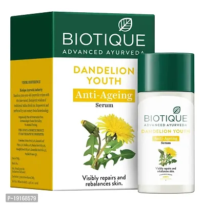 Biotique Dandelion Youth Anti- Ageing Serum For All Skin Types, 40ml