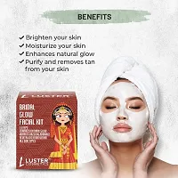 Luster Cosmetics Combo Pack | Bridal Glow Facial Kit | Rose-Mulberry Facial Kit | Rice Water Facial Kit | 5 Step Facial Kit | Single Use Mini Facial Kit | Facial Kit for Women  Men - 45g each.-thumb1