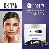 Luster Cosmetics TAN-AWAY Oxy Clear + Blueberry Instant Tan Removal Cleanser (Pack of 2-100ml each).-thumb3