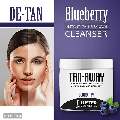 Luster Cosmetics TAN-AWAY Oxy Clear + Blueberry Instant Tan Removal Cleanser (Pack of 2-100ml each).-thumb4