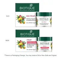 Biotique Fruit Brightening Depigmentation  Tan Removal Face Pack For All Skin Types, 75gm-thumb2