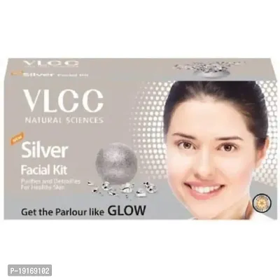 VLCC Natural Sciences Silver Facial Kit Purifies and Detoxifies for Healthy Skin (60gm)