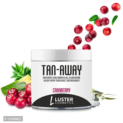 Luster Cosmetics TAN-AWAY Cranberry + Oxy Clear Instant Tan Removal Cleanser (Pack of 2-100ml each).-thumb0