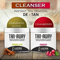 Luster Cosmetics TAN-AWAY Cinnamon Clove + Cranberry Instant Tan Removal Cleanser (Pack of 2-100ml each).-thumb4