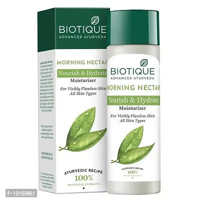 Biotique Morning Nectar Flawless Skin Moisturizer For All Skin Types, 190Ml