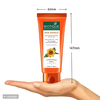 Biotique Bio Sunflower Matte Gel SPF 50 UVB/PA+++ UVA Sunscreen, 100 ml-thumb3