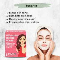 Luster Cosmetics Combo Pack | Bridal Glow Facial Kit | Rose-Mulberry Facial Kit | Rice Water Facial Kit | 5 Step Facial Kit | Single Use Mini Facial Kit | Facial Kit for Women  Men - 45g each.-thumb2