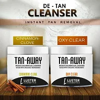 Luster Cosmetics TAN-AWAY Cinnamon Clove + Oxy Clear Instant Tan Removal Cleanser (Pack of 2-100ml each).-thumb4