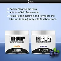 Luster Cosmetics TAN-AWAY Oxy Clear + Blueberry Instant Tan Removal Cleanser (Pack of 2-100ml each).-thumb1