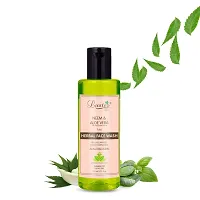 Luster Neem  Aloe Vera Face Wash | Enriched With Tulsi Extracts | Reduces Pimples  Clear Complexion | Paraben Free -110ml (Pack of 4)-thumb1