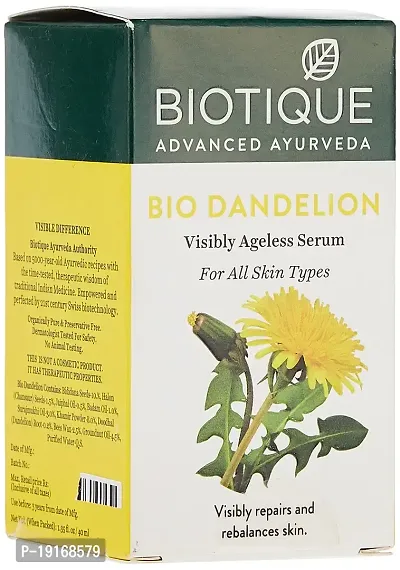 Biotique Dandelion Youth Anti- Ageing Serum For All Skin Types, 40ml-thumb2