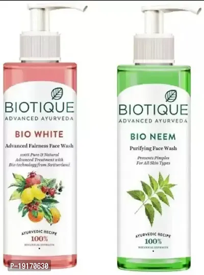 BIOTIQUE Bio Neem  Bio White Face Wash (400 ml)