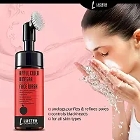 Luster Cosmetics Apple Cider Vinegar Foaming Face Wash (Pack of 2-100ml each)-thumb2