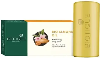 Biotique Bio Almond Oil Nourishing Body Soap, 150g - Pack of 6-thumb1