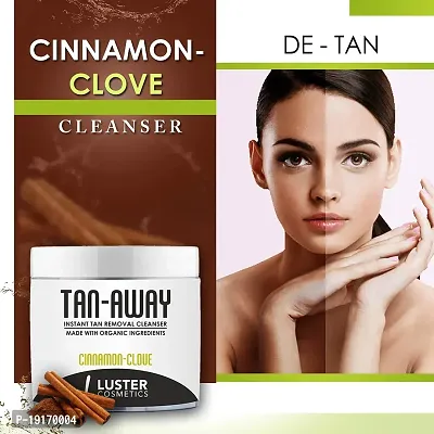 Luster Cosmetics TAN-AWAY Cinnamon Clove + Cranberry Instant Tan Removal Cleanser (Pack of 2-100ml each).-thumb3