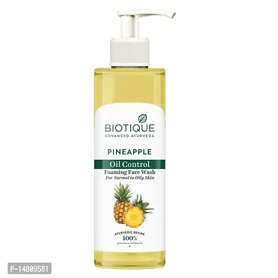 Biotique Bio Pineapple Oil Control Foaming Face Wash, 200 ml