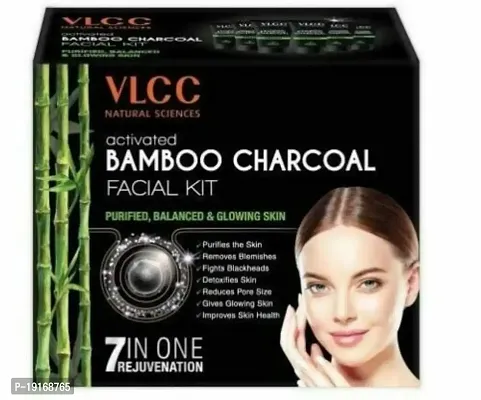 VLCC Activated Bamboo Powder Charcoal Facial Kit, 60g