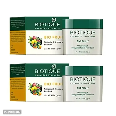 Biotique Bio Fruit? Whitening and Depigmentation Face Pack, 75g (Pack of 2)