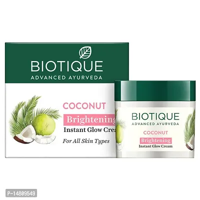 Biotique Coconut Brightening Instant Glow Cream, 50gm