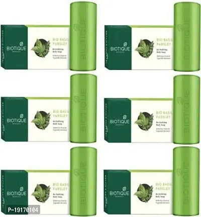 Buy Biotique Basil And Parsley Revitalizing Body Soap 150g Pack