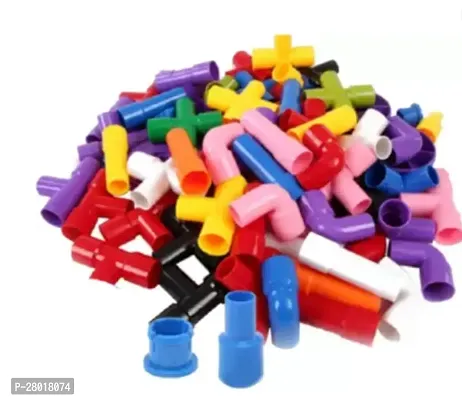 Pipes Puzzle Set - Blocks For Kids , 56 Pieces