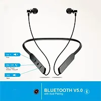 BT Max Bluetooth Wireless in Ear Earphones Behind The Neck Earphone with 30H Battery Life  Extra Bass, Incoming Call Vibration  Button Control-thumb4
