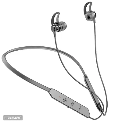 New BT Max Earphone Bluetooth Wireless in Ear  Extra Bass Neckband, Incoming Call Vibration, 30Hours Playtime  with mic