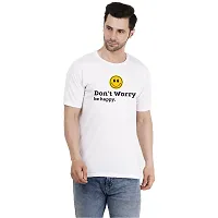 Groot Buzz 100% Cotton Round Neck White Printed T-Shirt of [ Dont Worry BE Happy]-thumb1