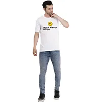 Groot Buzz 100% Cotton Round Neck White Printed T-Shirt of [ Dont Worry BE Happy]-thumb2