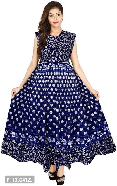 HIMCARE Women's Maxi Dress (HCCD-02_XXL_Blue_XXL)