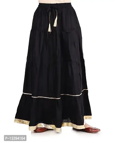HIMCARE Women's Long Skirt (HCRS-11_XXL_Black_XX-Large)-thumb2