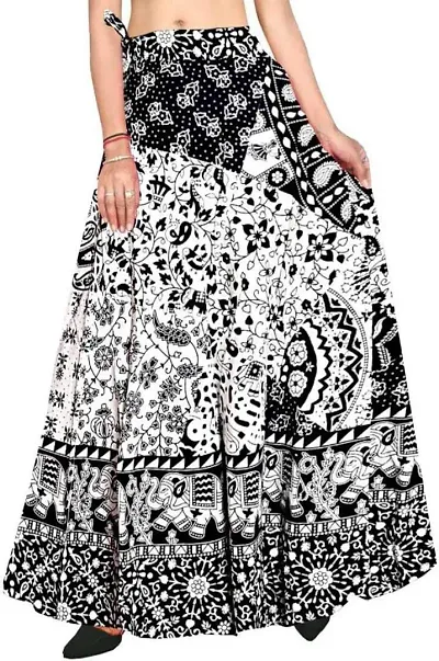 Stylish Cotton Printed Ethnic Skirt for Women