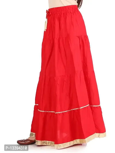 HIMCARE Women's Long Skirt (HCRS-15_Free_Red_Free Size)-thumb3