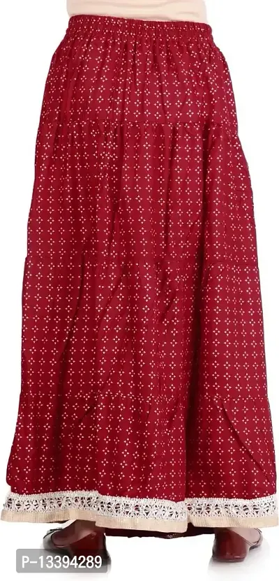 HIMCARE Women's Long Skirt (HCRS-8_M_Maroon_Free Size)-thumb2