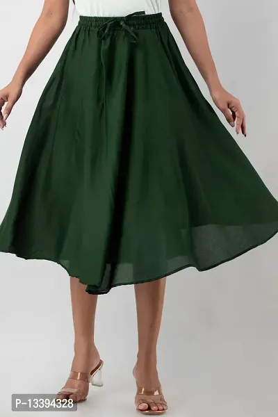 Stylish Women's Calf Length Skirt-thumb5