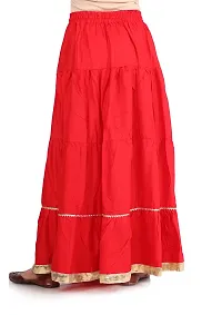 HIMCARE Women's Long Skirt (HCRS-15_Free_Red_Free Size)-thumb1