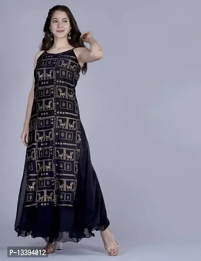 HIMCARE Women's Long Dress (HCCDR-1_L_Black_L)-thumb4