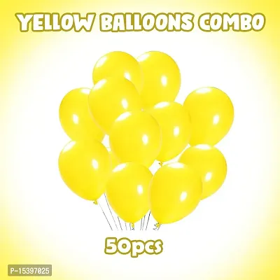 Khushbu Enterprises Yellow Balloon For Birthday Theme Party Decoration-thumb2