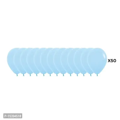 Khushbu Enterprises Pastel Blue Balloon For Birthday Theme Party Decoration-thumb2