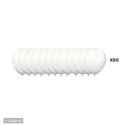 Khushbu Enterprises White Balloon For Birthday Theme Party Decoration-thumb2